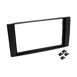 Ford SQUARE RADIO Double DIN Car Stereo Upgrade Fitting Kit (WITHOUT SWC / MATT BLACK)