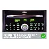 Ford SQUARE RADIO Double DIN Car Stereo Upgrade Fitting Kit (WITHOUT SWC / MATT BLACK)