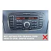 Ford SQUARE RADIO Double DIN Car Stereo Upgrade Fitting Kit (WITHOUT SWC / MATT BLACK)