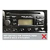Ford SQUARE RADIO Double DIN Car Stereo Upgrade Fitting Kit (WITHOUT SWC / MATT BLACK)