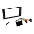 Ford SQUARE RADIO Double DIN Car Stereo Upgrade Fitting Kit (WITHOUT SWC / MATT BLACK)