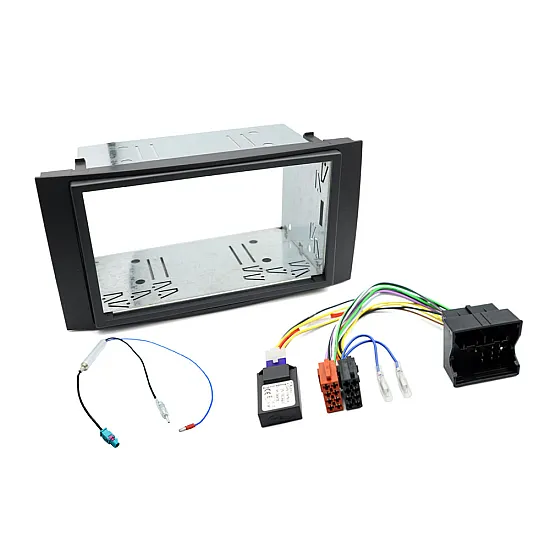 Volkswagen Touareg (2003-2009) Double DIN Car Stereo Fascia Fitting Kit (CANbus Ignition)