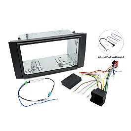 Volkswagen Touareg (2003-2009) Double DIN Car Stereo Fascia, Steering Control Fitting Kit Volkswagen Touareg (2003-2009) Double DIN Car Stereo Fascia, Steering Control Fitting Kit