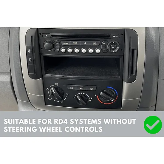 Fiat Scudo (2007-2012) Double DIN Stereo Upgrade Fitting Kit (WITHOUT SWC)