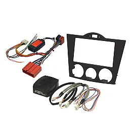 Mazda RX-8 (2004-2008) Double DIN Car Stereo Upgrade Fitting Kit with Steering Wheel Controls