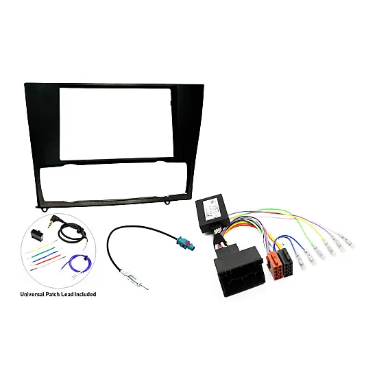 BMW 3 Series E90 E91 E92 E93 2006-2011 Double DIN Car Stereo Upgrade Fitting Kit (STEERING CONTROLS)
