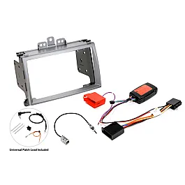 Hyundai i20 (2008-2012) Double DIN Car Stereo Silver Fascia Upgrade Fitting Kit