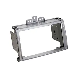Hyundai i20 (2008-2012) Double DIN Car Stereo Silver Fascia Upgrade Fitting Kit