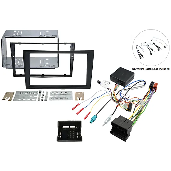 Holden Astra, Captiva Double DIN Car Stereo Fitting Kit with SWC /CHARCOAL