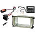 Ford (OVAL Shape Radio) Double DIN Car Stereo Fascia SWC Fitting Kit (Silver)