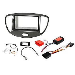 Hyundai i10 (2008-2012) Double DIN Car Stereo Upgrade Fitting Kit (Silver)