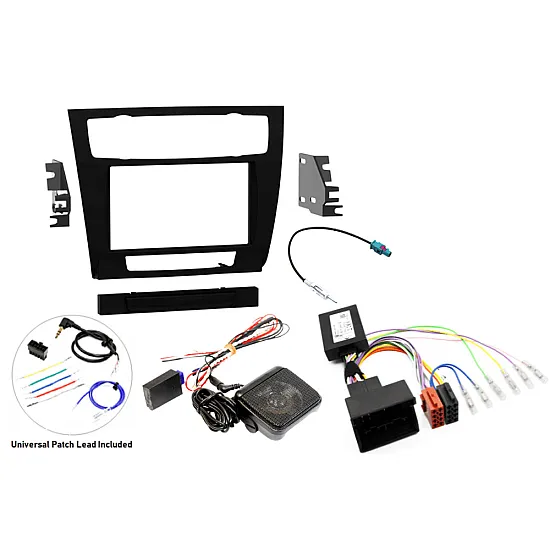 BMW 1 Series (2004-2010) Double DIN Car Stereo Fitting Kit SWC PDC Retention (AUTO AIR CON)