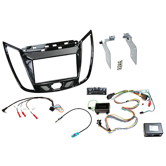 Ford C-Max, Kuga Double DIN Car Stereo Fitting Kit (SWC / PDC RETENTION)