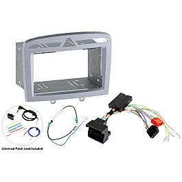 Peugeot 308 (2008-2013) Double DIN Car Stereo SWC Fitting Kit (Silver)