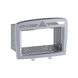 Peugeot 308 (2008-2013) Double DIN Car Stereo SWC Fitting Kit (Silver)