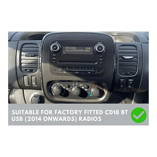 Vauxhall / Opel Vivaro (2014>) Double DIN Stereo Fitting Kit (STANDARD RADIO)