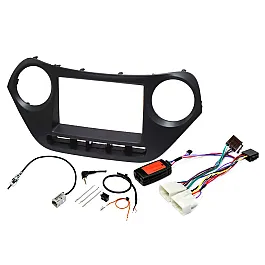 Hyundai I10 (2013-2019) Double DIN Car Stereo Fitting Kit (WITH SWC)