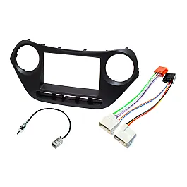 Hyundai i10 (2013-2019) Double DIN Car Stereo Fitting Kit (WITHOUT SWC)