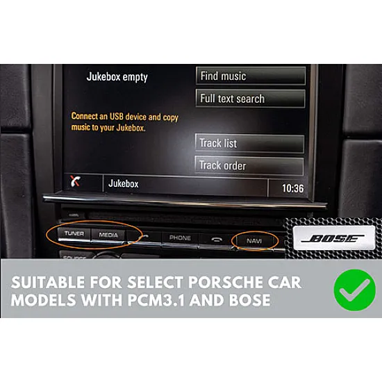 Porsche 911, Boxster, Cayman (PCM3.1/ BOSE) Double DIN Car Stereo Fitting Kit Porsche 911, Boxster, Cayman (PCM3.1/ BOSE) Double DIN Car Stereo Fitting Kit