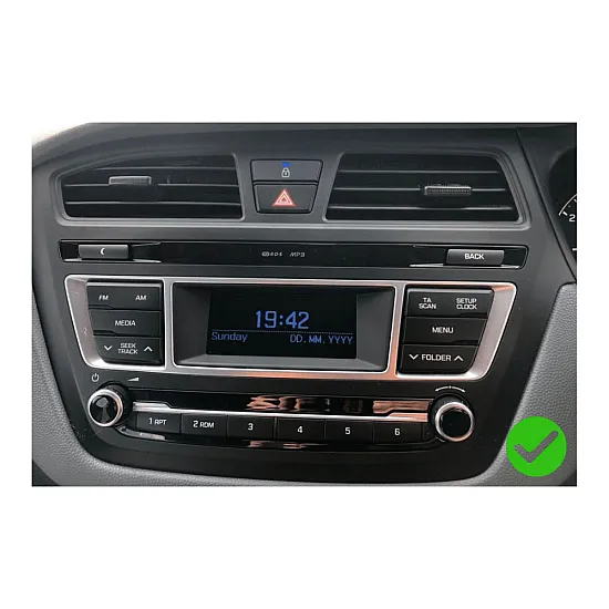 Hyundai i20 (2014-2018) Double DIN Car Stereo Fascia, SWC Upgrade Fitting Kit Hyundai i20 (2014-2018) Double DIN Car Stereo Fascia, SWC Upgrade Fitting Kit