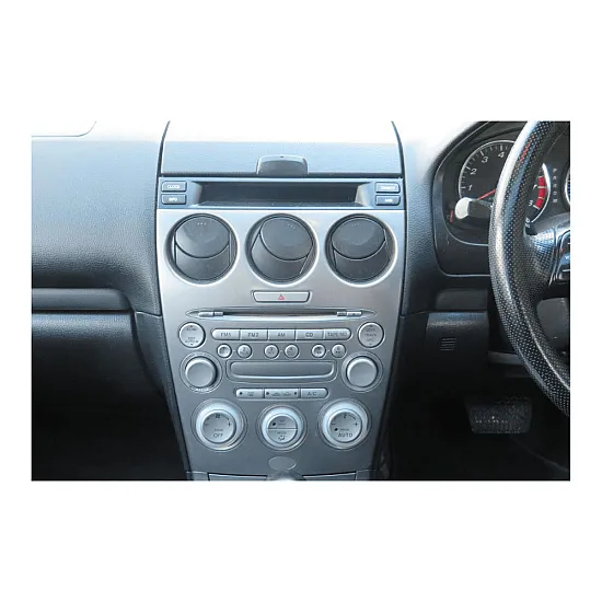 Mazda 6 (2003-2005) Single/Double DIN Car Stereo Fitting Kit Silver / CLIMATE CONTROL RETENTION Mazda 6 (2003-2005) Single/Double DIN Car Stereo Fitting Kit Silver / CLIMATE CONTROL RETENTION