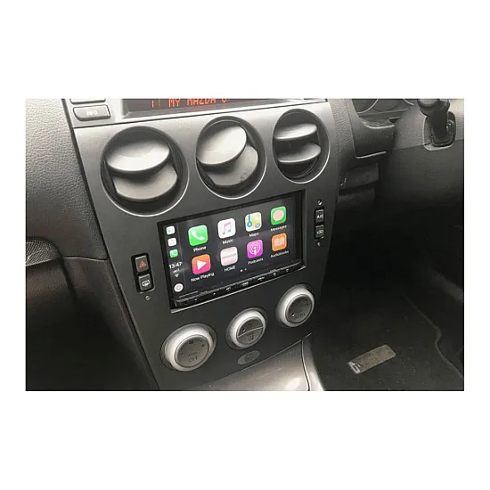 Mazda 6 (2003-2005) Single/Double DIN Car Stereo Fitting Kit Silver / CLIMATE CONTROL RETENTION Mazda 6 (2003-2005) Single/Double DIN Car Stereo Fitting Kit Silver / CLIMATE CONTROL RETENTION