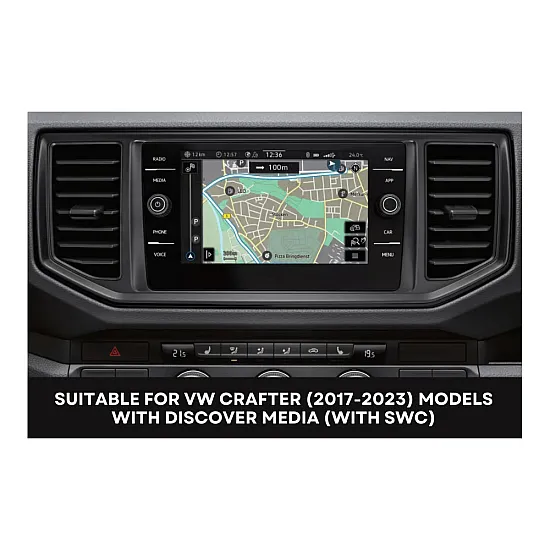 VW Crafter (2017-2023) Double DIN Car Stereo Fitting Kit (With SWC)