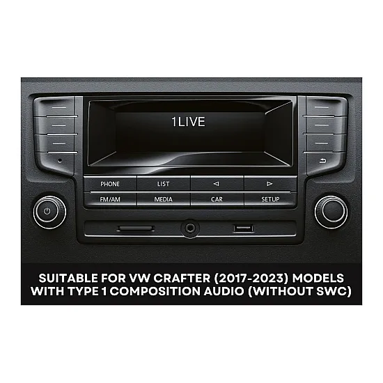 VW Crafter (2017-2023) Double DIN Car Stereo Upgrade Fitting Kit (Without SWC)