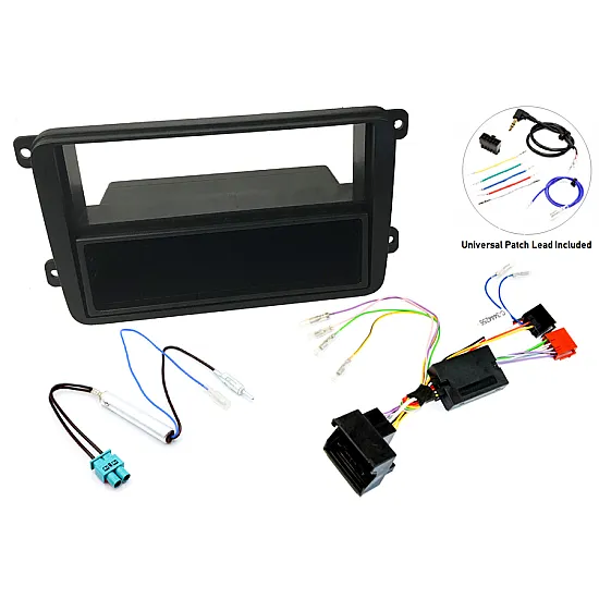 SEAT (Highline/ Amplified) Single DIN Car Stereo Fascia SWC Fitting Upgrade Kit