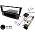 Holden Single DIN Car Stereo Fascia, SWC Fitting Kit (GLOSS BLACK/ PIANO BLACK)