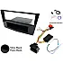 Vauxhall Corsa D 2006-2014 Single DIN Car Stereo Fascia SWC Fitting Kit (GLOSS BLACK/ PIANO BLACK)