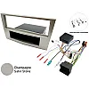 Holden Single DIN Car Stereo Fascia, SWC Fitting Kit (CHAMPAGNE BEIGE/ SATIN)