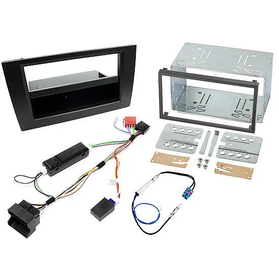 Audi A4 (2005-2008) Single/Double DIN Car Stereo Fitting Kit CANbus REAR AMPLIFIED Audi A4 (2005-2008) Single/Double DIN Car Stereo Fitting Kit CANbus REAR AMPLIFIED