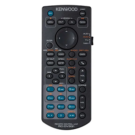 Kenwood KNA-RCDV331 - IR Remote Controller For Multimedia Monitor Kenwood KNA-RCDV331 - IR Remote Controller For Multimedia Monitor