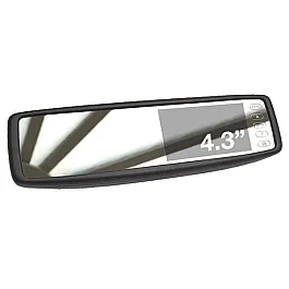 MotorMax 4.3" Anti Glare Mirror Monitor with 2 AV inputs