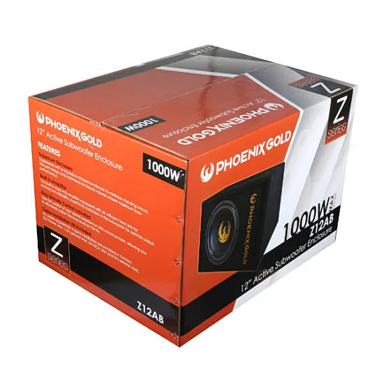 Phoenix Gold Z12AB Z-Series 12 inch Active Subwoofer 500W Bass Box Phoenix Gold Z12AB Z-Series 12 inch Active Subwoofer 500W Bass Box