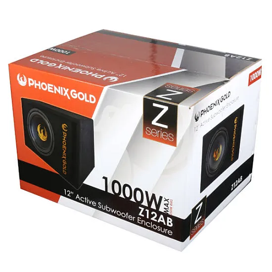 Phoenix Gold Z12AB Z-Series 12 inch Active Subwoofer 500W Bass Box Phoenix Gold Z12AB Z-Series 12 inch Active Subwoofer 500W Bass Box