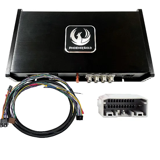 Phoenix Gold ZDAPCH1 DSP Power Up Kit 4 Channel Amplifier for Chrylser, Dodge and Jeep