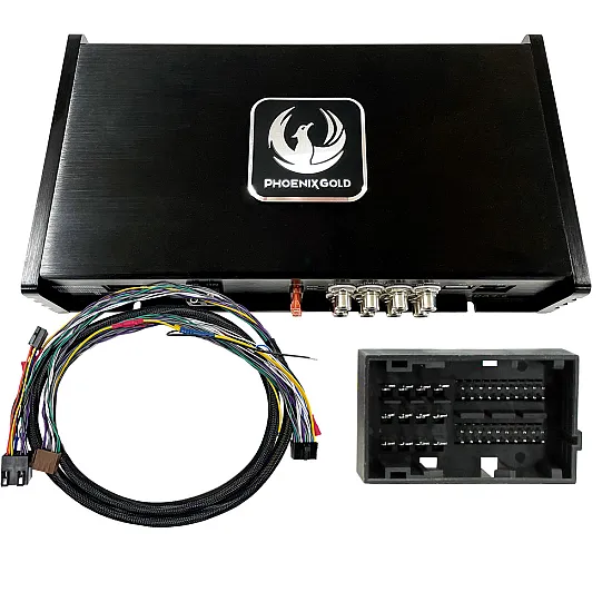 Phoenix Gold ZDAPFT1 DSP Power Up Kit 4 Channel Amplifier for Fiat