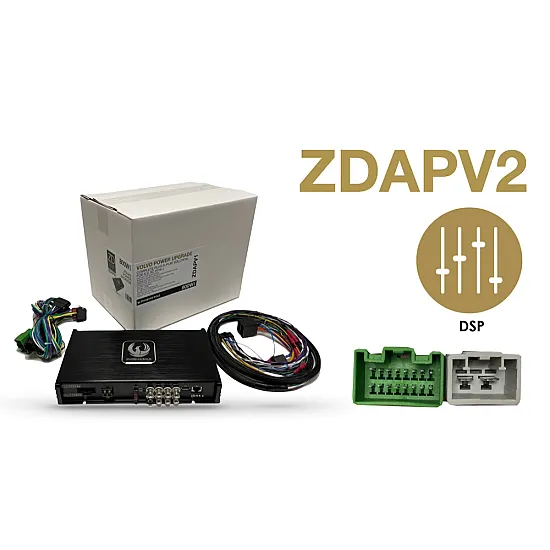 Phoenix Gold ZDAPV2 4 Channel DSP Amplifier & Wiring Kit for Volvo with Factory Amp