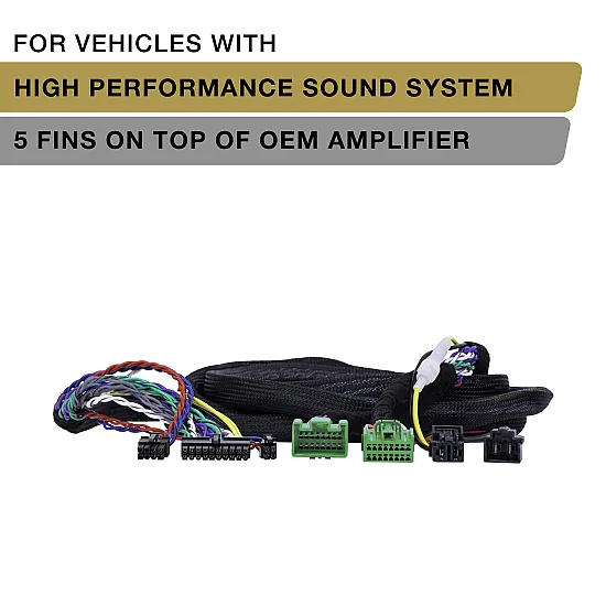 Phoenix Gold Car Audio Amplifier Upgrade Wiring Harness for Volvo with 5 flanges