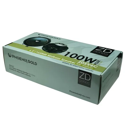 Phoenix Gold ZDSV6C 6.5 inch 100W Mid Bass Speaker Replacement for Volvo