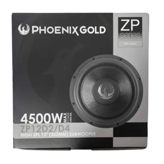 Phoenix Gold ZP12D4 12 inch 4500W Street Bass Car Subwoofer Phoenix Gold ZP12D4 12 inch 4500W Street Bass Car Subwoofer