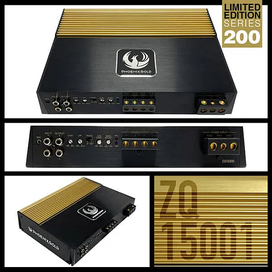 Phoenix Gold ZQ15001 ZQ-Series Mono block Class D High End Car Audio Amplifier Phoenix Gold ZQ15001 ZQ-Series Mono block Class D High End Car Audio Amplifier