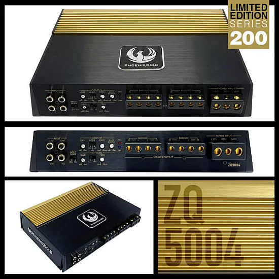 Phoenix Gold ZQ5004 ZQ-Series 4 Channe Class A/B High End Car Audio Amplifier Phoenix Gold ZQ5004 ZQ-Series 4 Channe Class A/B High End Car Audio Amplifier