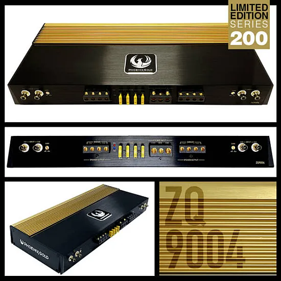 Phoenix Gold ZQ9004 ZQ-Series 4 Channel High-End Class A/B Car Audio Amplifier Phoenix Gold ZQ9004 ZQ-Series 4 Channel High-End Class A/B Car Audio Amplifier