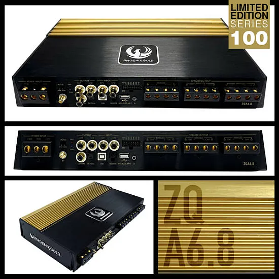 Phoenix Gold ZQA6.8 ZQ-Series 6-Channel High End Amplifier with 8-Channel DSP