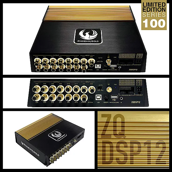 Phoenix Gold ZQDSP12 ZQ-Series 12-Channel DSP High End Car Audio Amplifier