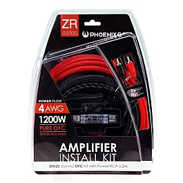 Phoenix Gold ZRK20 Pure Copper Amplifier Wiring Kit 20mm 1200W 5.2 Meter