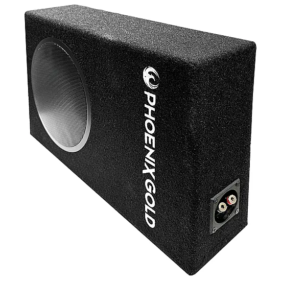 Phoenix Gold ZX18PBS 400W Max Power 8 inch Slim Subwoofer Bass Box